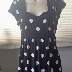 Women "Wtrapper" polk a dot dress  Size Medium same day ship